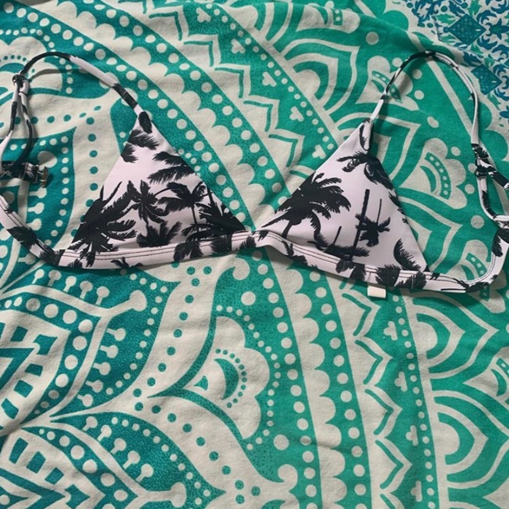 small palm tree swim top